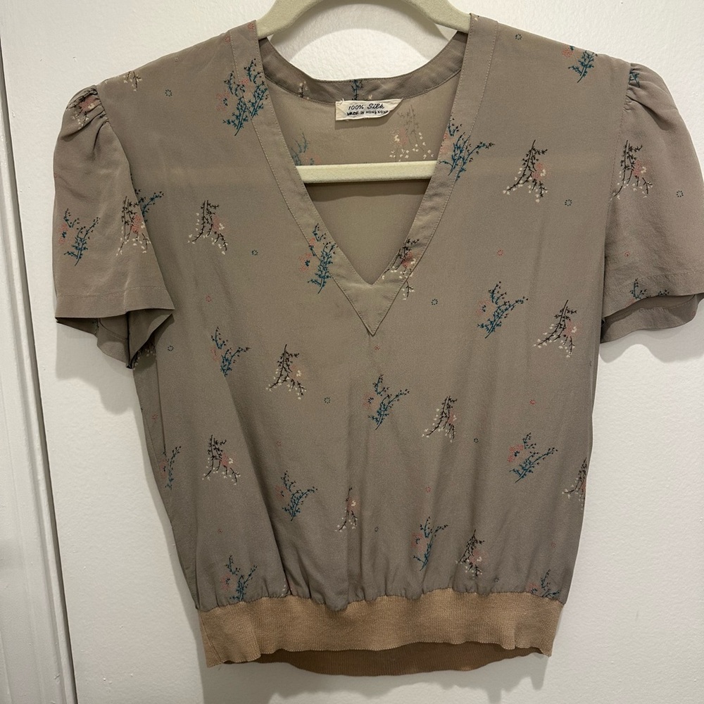 Vintage silk blouse, small*